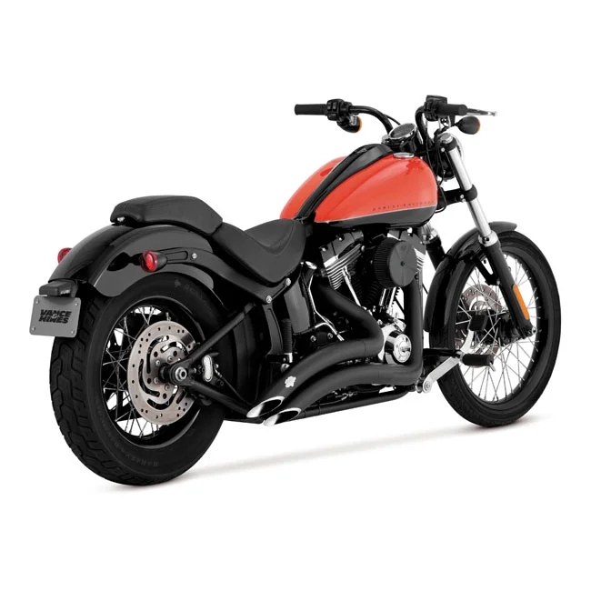 Vance & Hines & Hines, 2-1/2" big radius 2-2 exhaust. black