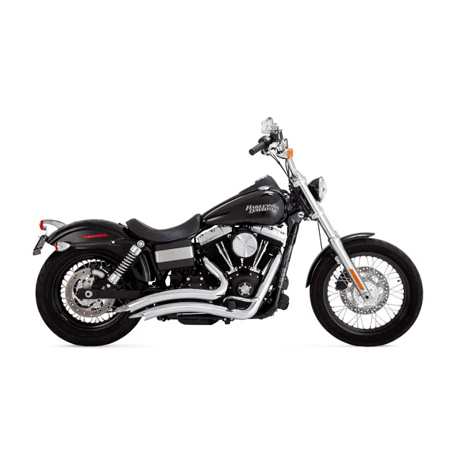 Vance & Hines & Hines, 2-1/2" big radius 2-2 exhaust. chrome