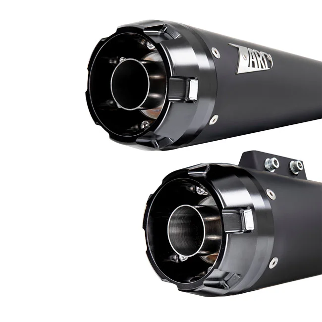 Zard M8 Softail 2-2 slip-on muffler set. Matte black