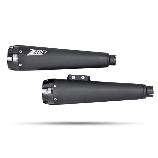 Zard M8 Softail 2-2 slip-on muffler set. Matte black