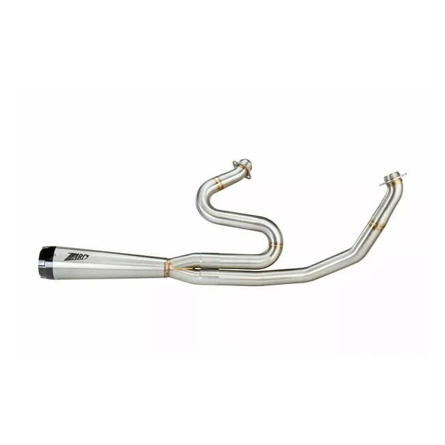 Zard 2-1 stainless steel M8 Touring exhaust system. Raw