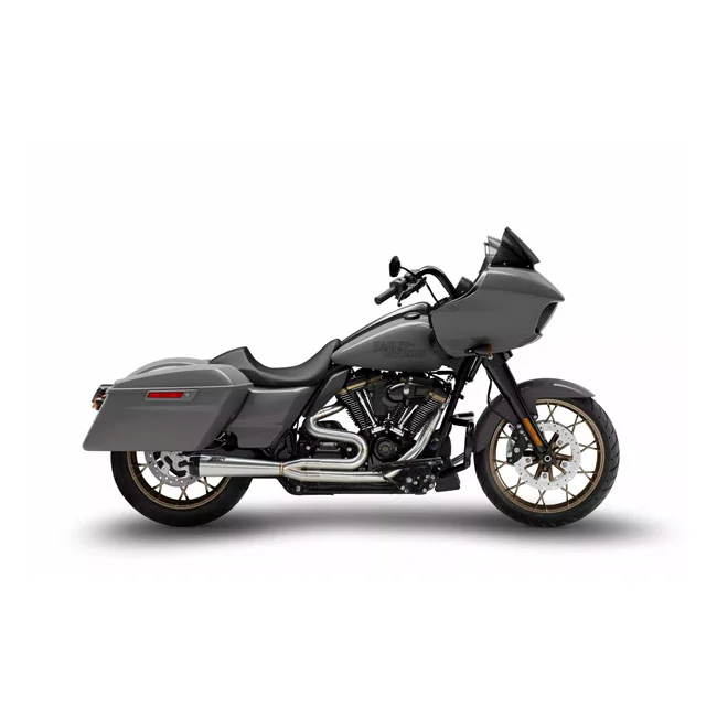 Zard 2-1 stainless steel M8 Touring exhaust system. Raw