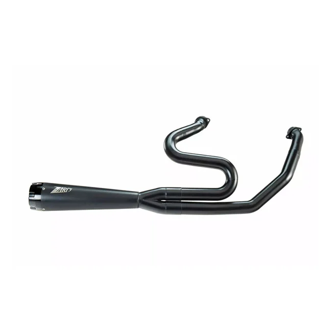 Zard 2-1 stainless M8 Touring exhaust system. Black