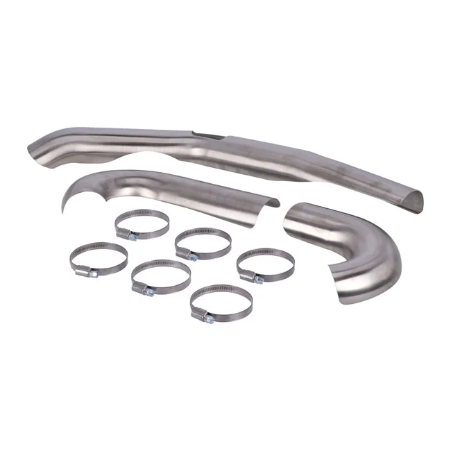Zard Header heat shield set. Polished