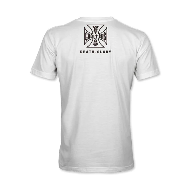 West Coast Choppers WCC Death Glory Trade-mark T-shirt White