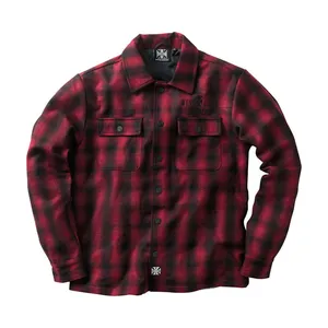 West Coast Choppers WCC Wool lined Plaidshirt red/black