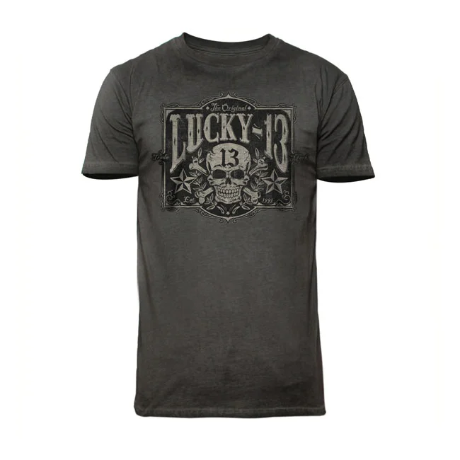Lucky 13 13 Tombstone t-shirt vintage black