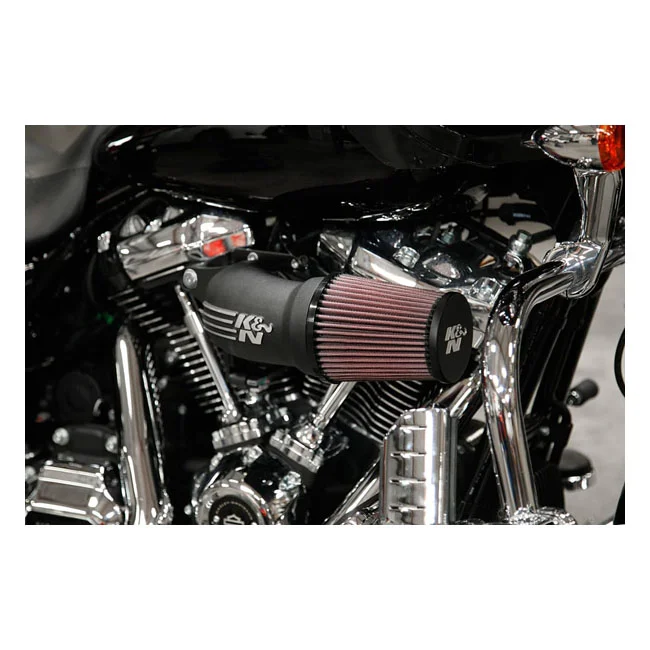 K&N AirCharger performance air cleaner kit. Black CC logo