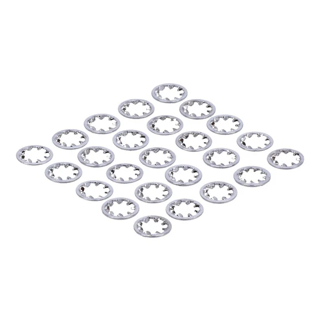 Gardner-Westcott Chrome internal lock washer, #10 - 25 pack