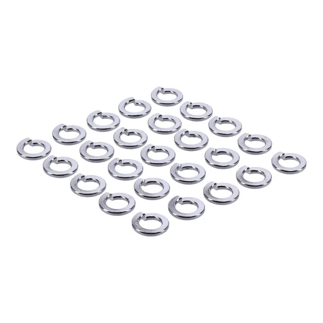 Gardner-Westcott Chrome lock washers M6 - 25 pack