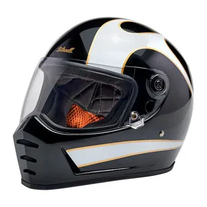 Biltwell Biltwell Lane Splitter helmet white flames