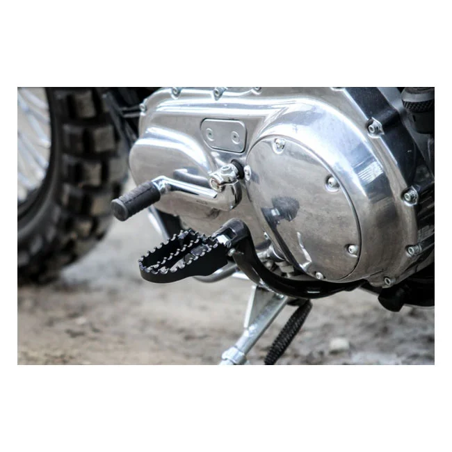 Burly MX foot pegs. Black