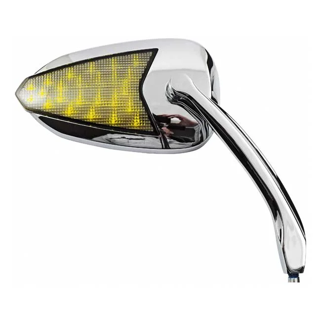 MCS Fury, LED turn signal mirror set. Chrome - 985900