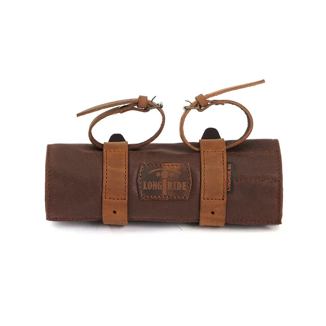 Longride Toolroll waxed cotton. Brown