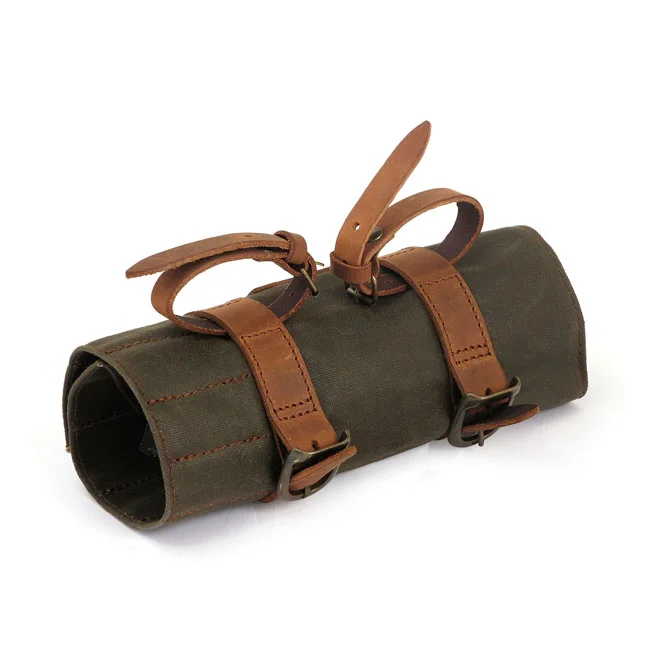 Longride Toolroll waxed cotton. Khaki