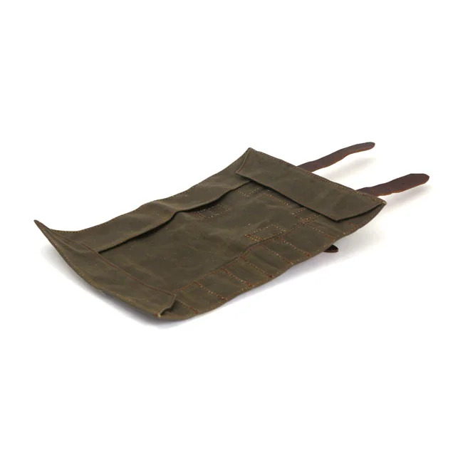 Longride Toolroll waxed cotton. Khaki