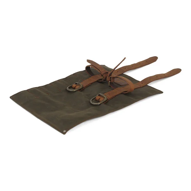 Longride Toolroll waxed cotton. Khaki