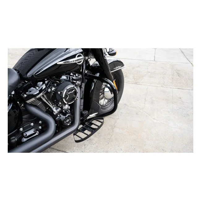 Burly MX rider floorboards. Black