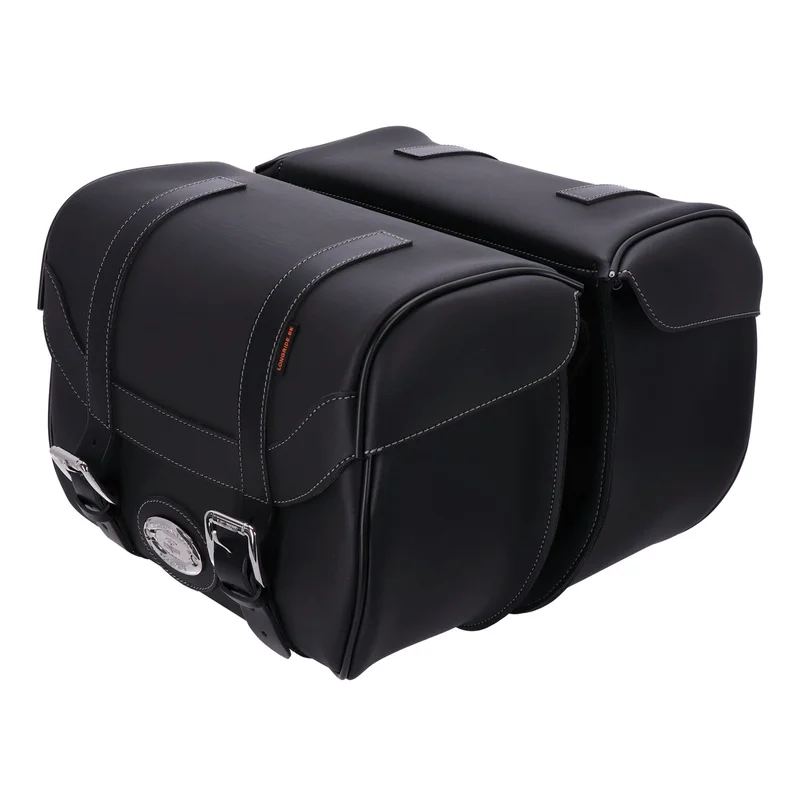 Longride Univ. Iparex saddlebags CIL2037. Black smooth