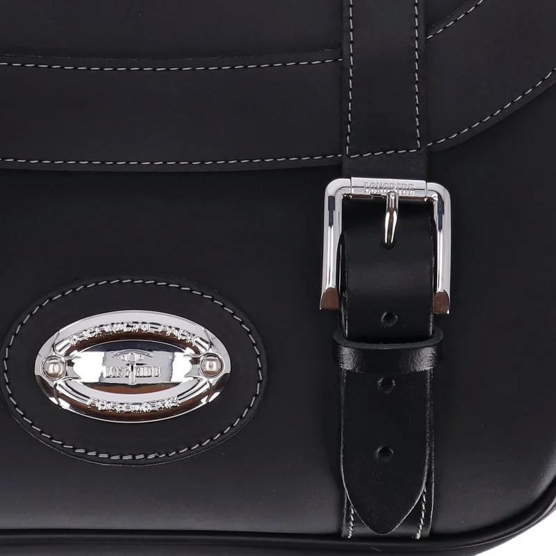 Longride Univ. Iparex saddlebags CIL2037. Black smooth