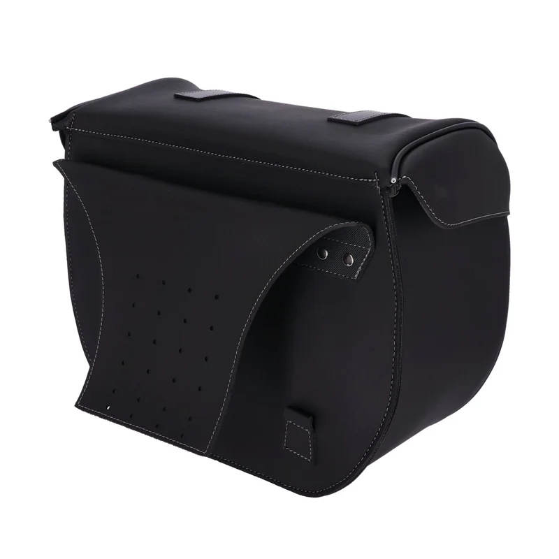 Longride Univ. Iparex saddlebags CIL2037. Black smooth