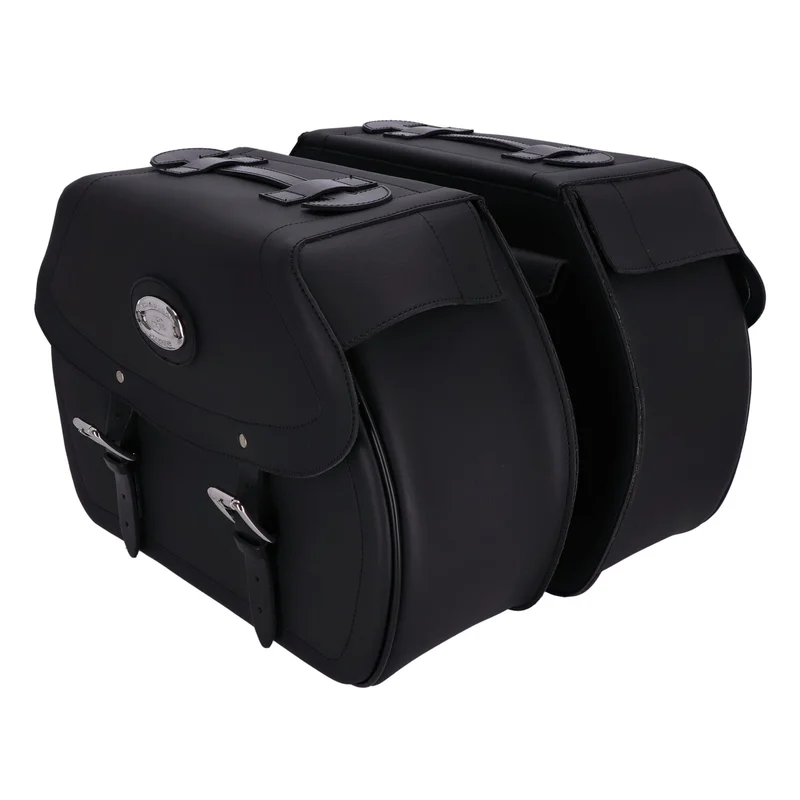 Longride Univ. Iparex saddlebags CIL138. Black smooth
