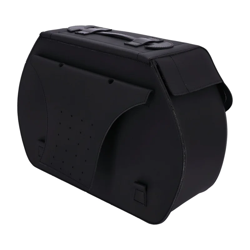 Longride Univ. Iparex saddlebags CIL138. Black smooth