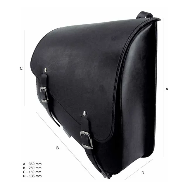 Longride XL Sportster Frame bag. Smooth, black