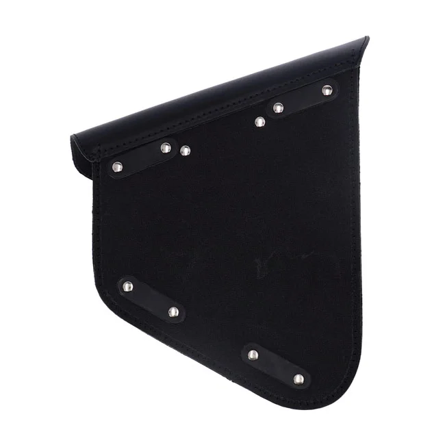 Longride Swingarm bag. Smooth, black leather