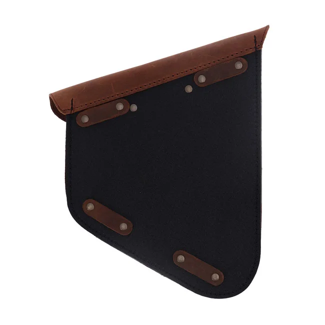 Longride Swingarm bag. Smooth, brown leather