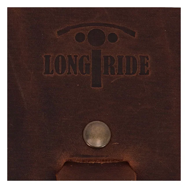 Longride Swingarm bag. Smooth, brown leather