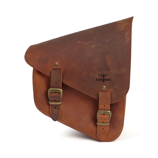 Longride XL Sportster Frame bag. Smooth, brown