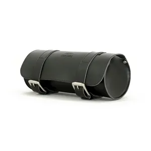 Longride Longride, genuine leather tool roll 4L. Smooth black