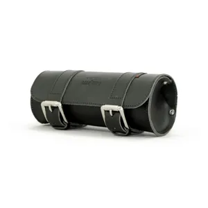 Longride Longride, genuine leather tool roll 2L. Smooth black