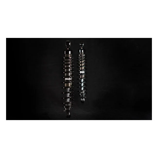 Bitubo WME dual shock absorber set. Black. 351mm