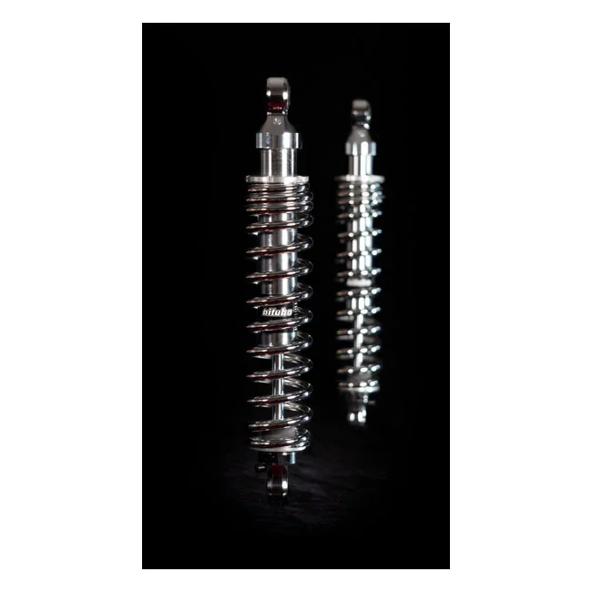 Bitubo WME dual shock absorber set. Chrome. 336mm