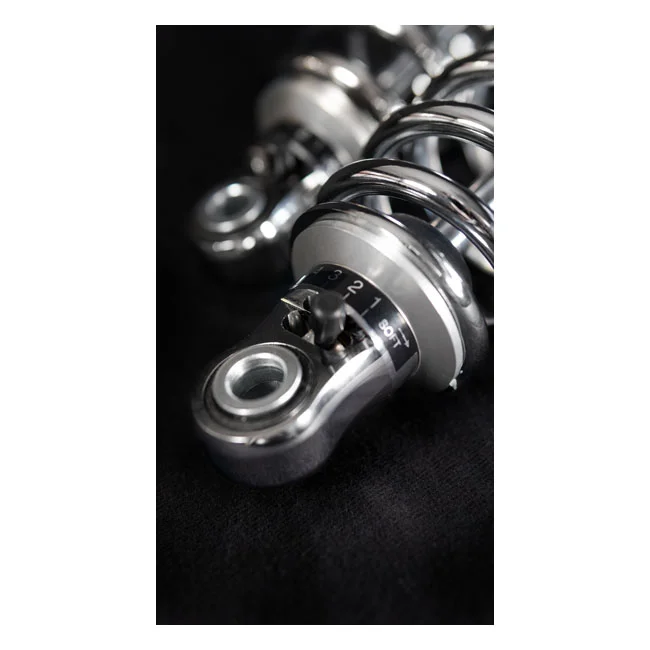 Bitubo WME dual shock absorber set. Chrome. 336mm