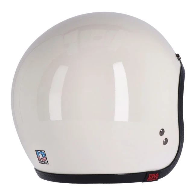 13 and a half company 1/2 Skull bucket helmet vintage white