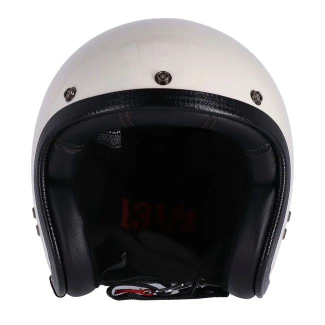 13 and a half company 1/2 Skull bucket helmet vintage white