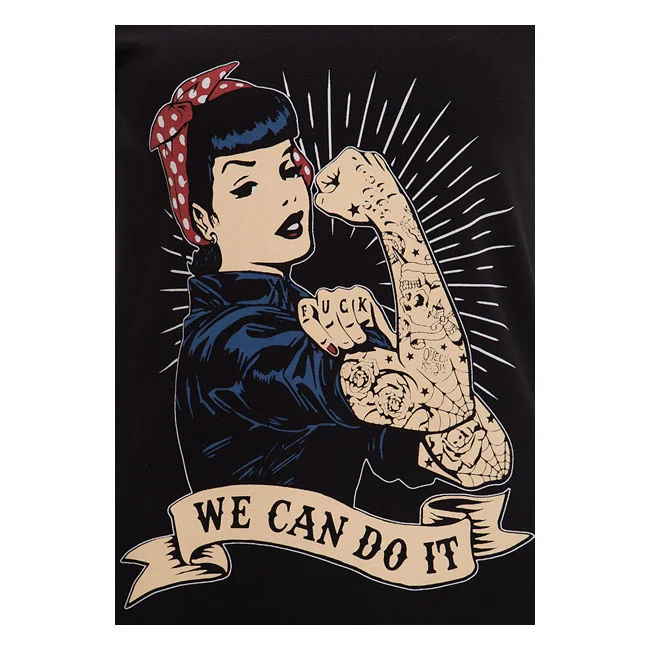 King Kerosin Queen Kerosin We Can Do It t-shirt black
