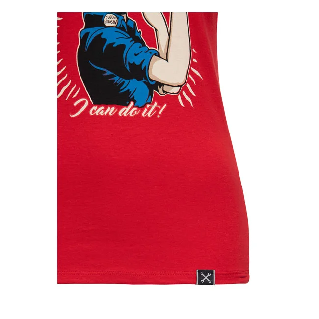 King Kerosin Queen Kerosin Motor Queen I Can Do It t-shirt red