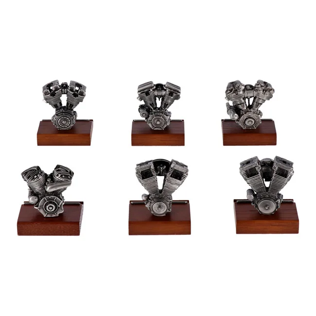 V-Twin Mfg Mfg, cast pewter motor model V-Twin engines