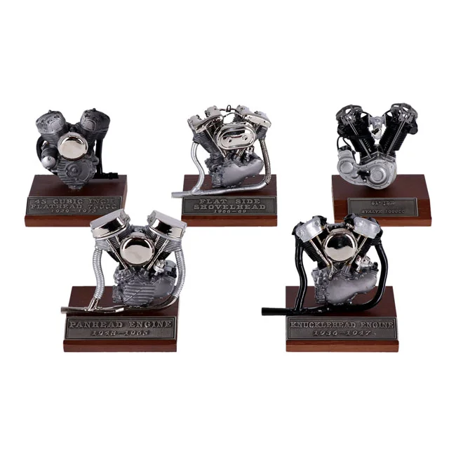 V-Twin Mfg Mfg, cast pewter motor model V-Twin engines