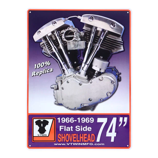 V-Twin Mfg Mfg, motor plaque V-Twin engine models