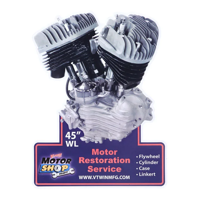 V-Twin Mfg Mfg, motor plaque V-Twin engine models