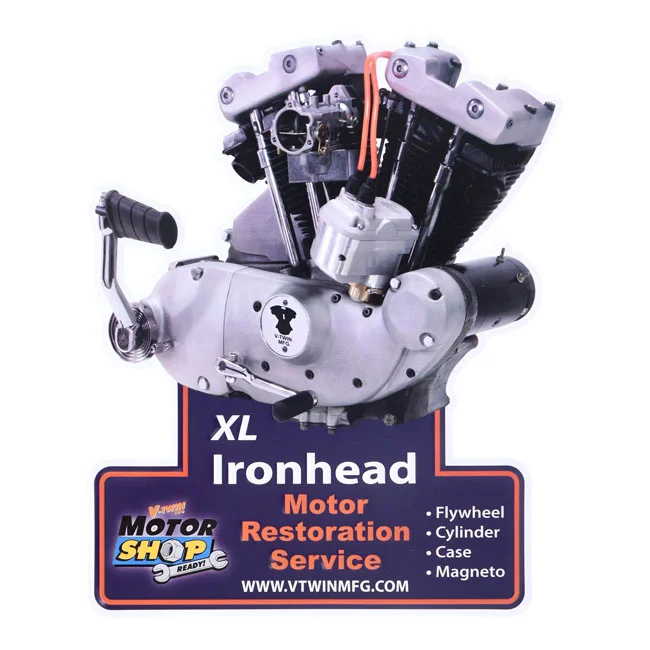 V-Twin Mfg Mfg, motor plaque V-Twin engine models