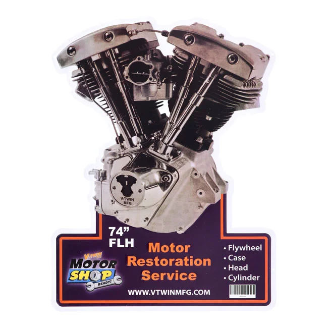 V-Twin Mfg Mfg, motor plaque V-Twin engine models