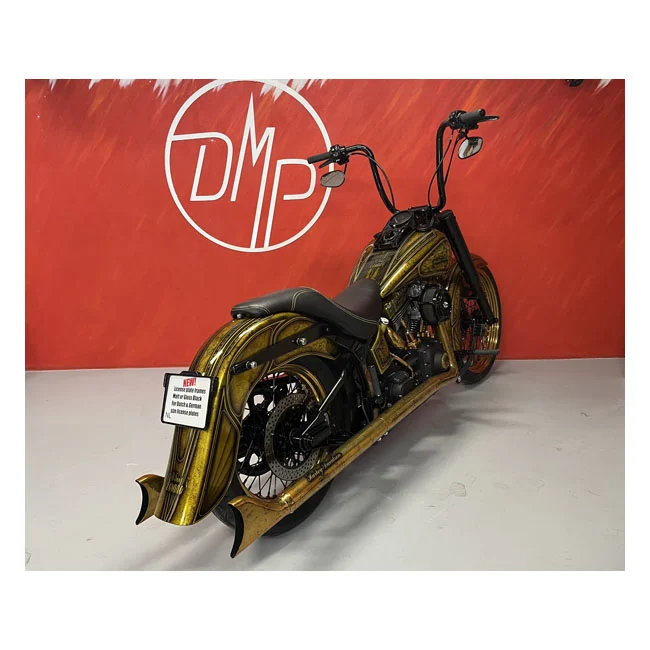 Danish Motorcycle Parts DMP, 3-1 license plate frame 3.0 NL BE. Gloss black