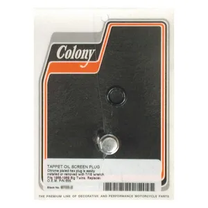 Colony Colony, Hex style plug oil screen crankcase. Chrome