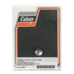 Colony Colony bypass plug, oil pump